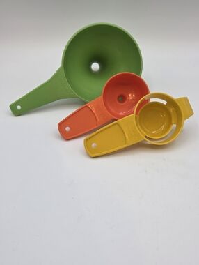 Vintage Tupperware Funnels and Egg Seperator